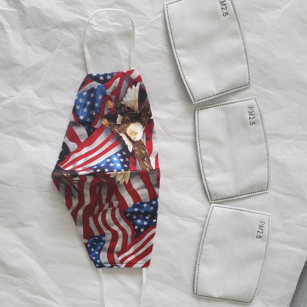 Face mask with 3 filters included